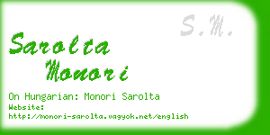 sarolta monori business card